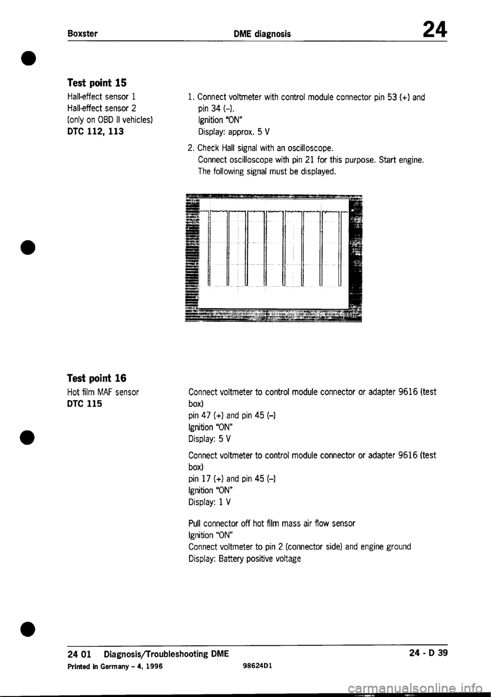 PORSCHE 986 BOXSTER 1997  Workshop Manual 