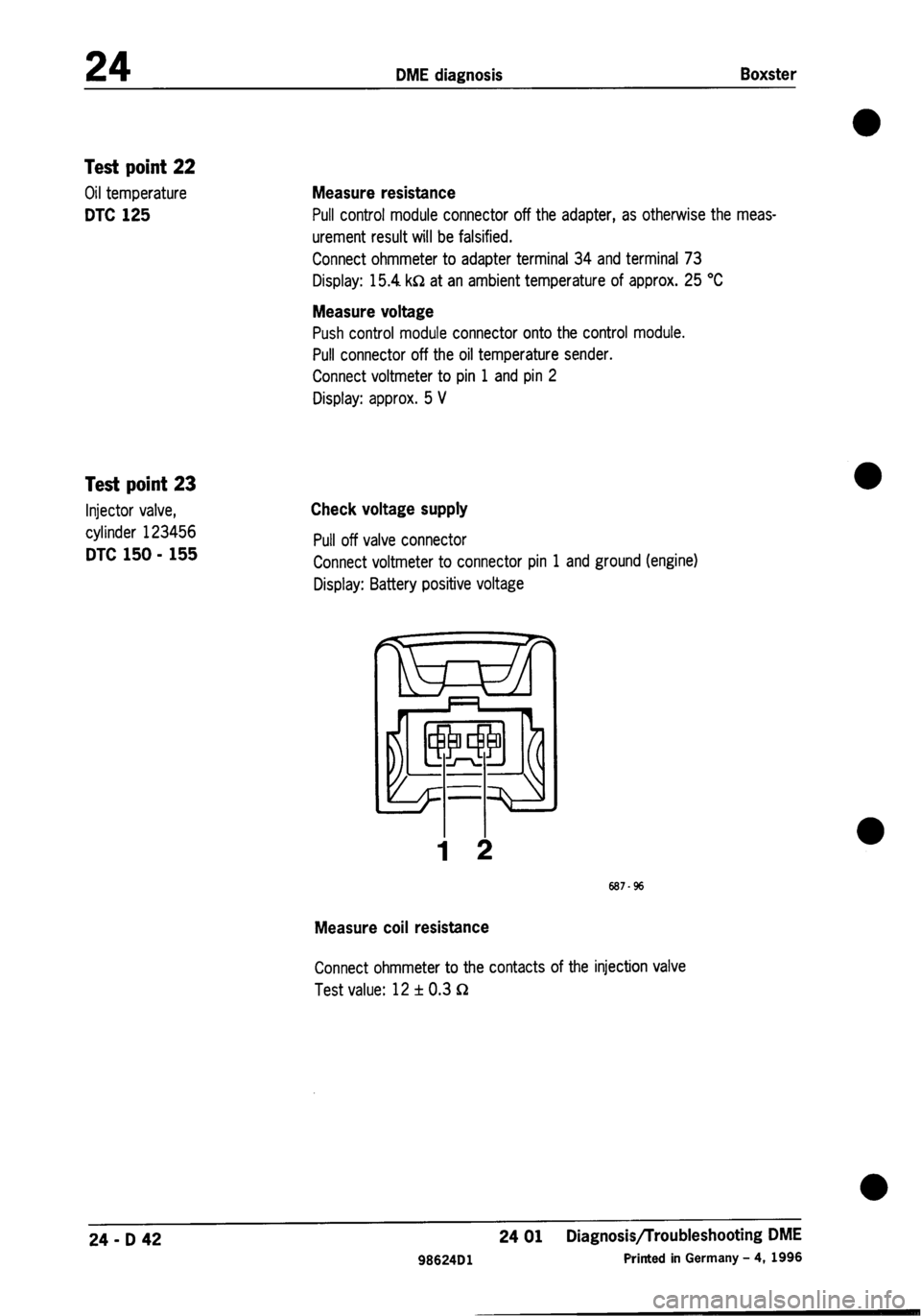 PORSCHE 986 BOXSTER 1997  Workshop Manual 