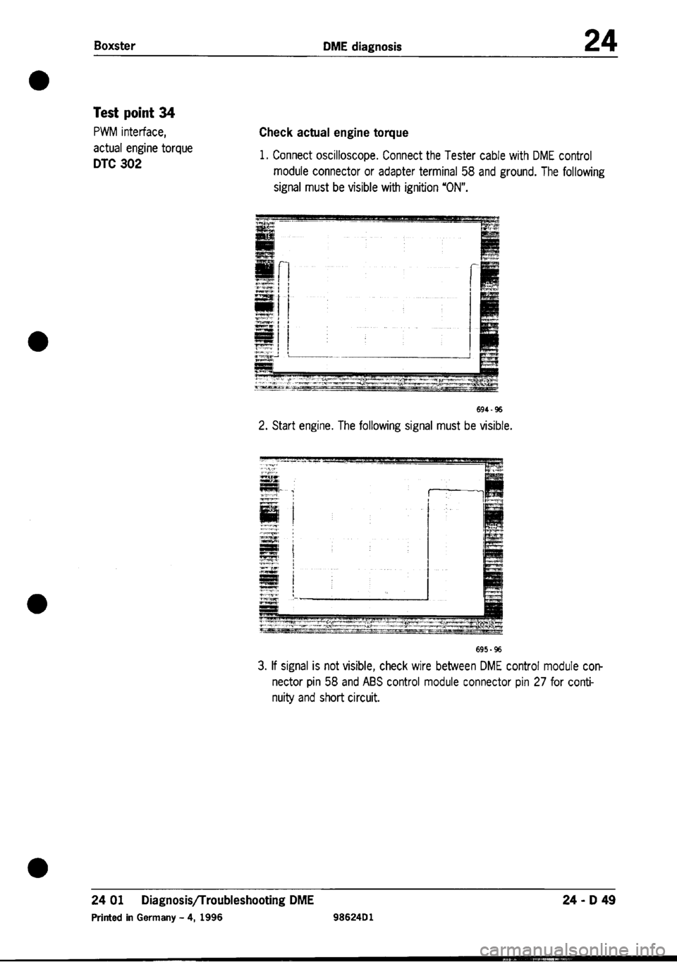 PORSCHE 986 BOXSTER 1997  Workshop Manual 