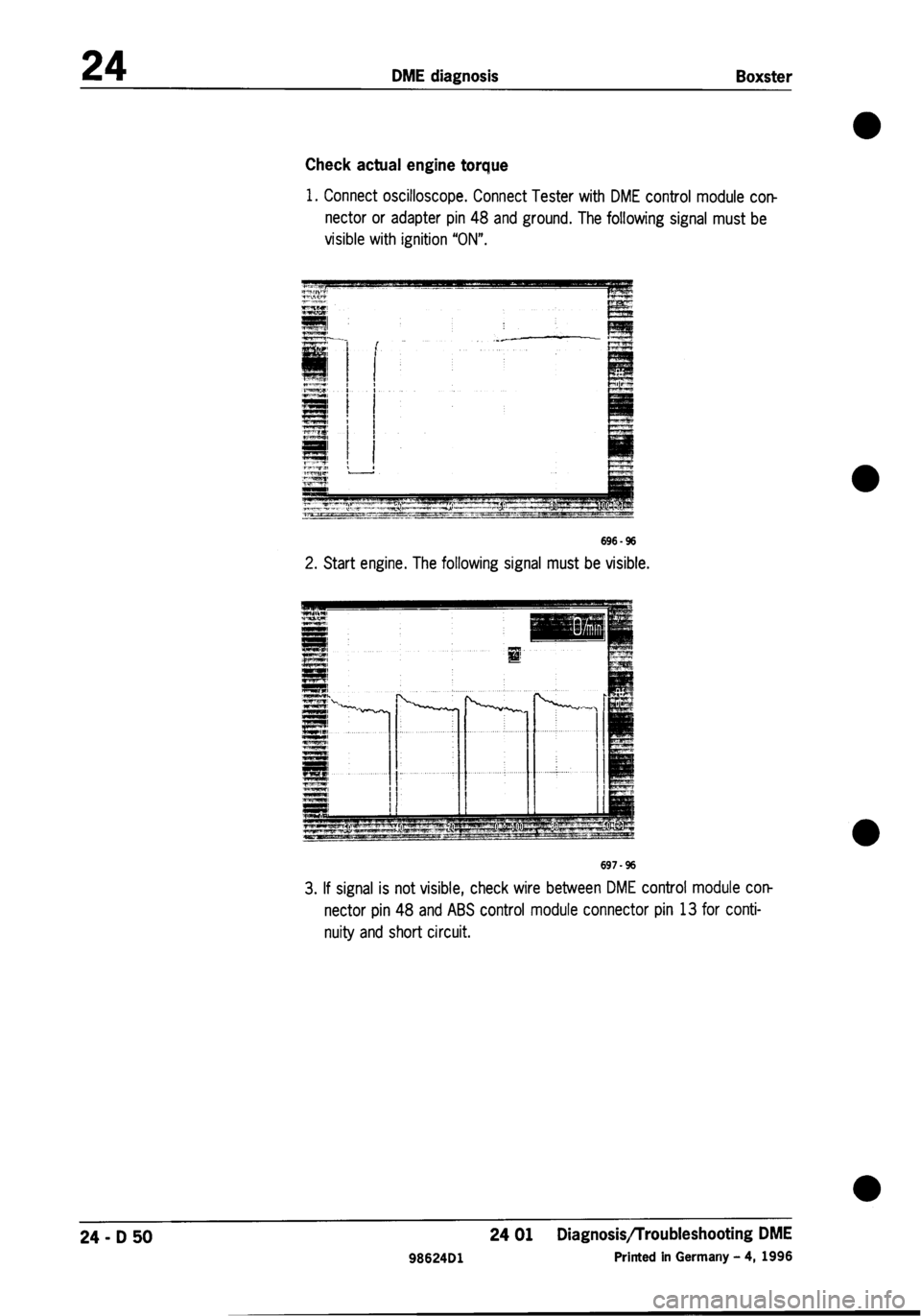 PORSCHE 986 BOXSTER 1997  Workshop Manual 