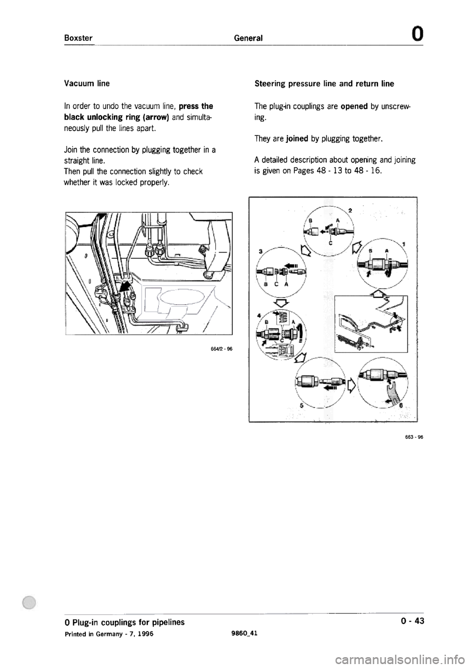 PORSCHE 986 BOXSTER 1997  Workshop Manual 