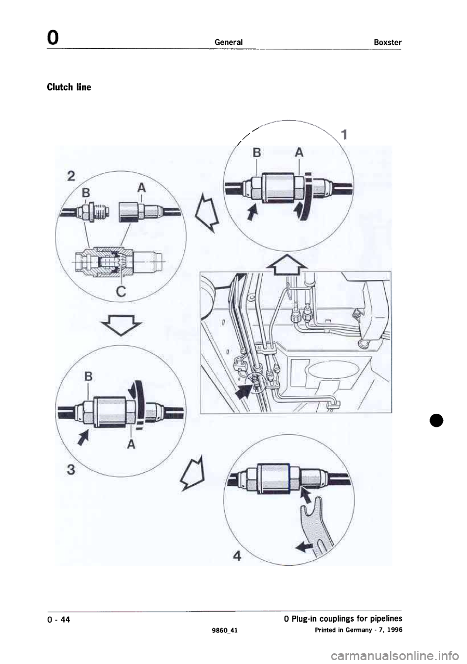 PORSCHE 986 BOXSTER 1997  Workshop Manual 