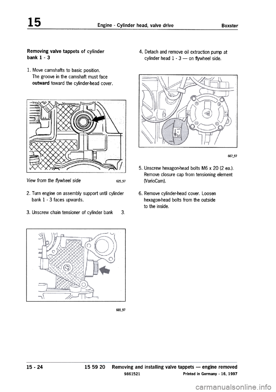 PORSCHE 986 BOXSTER 1997  Workshop Manual 