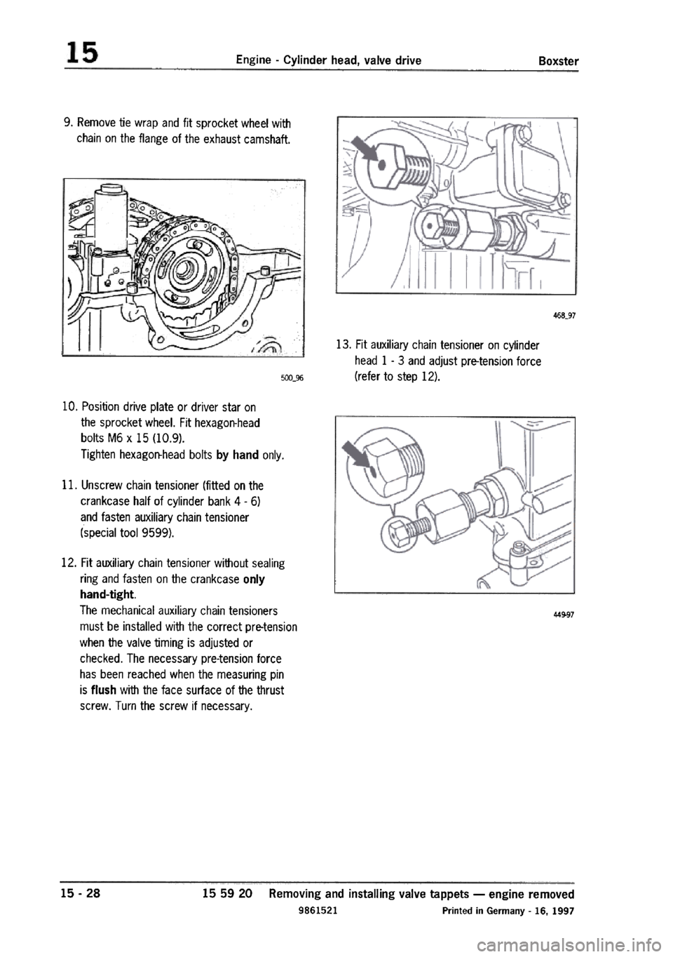PORSCHE 986 BOXSTER 1997  Workshop Manual 