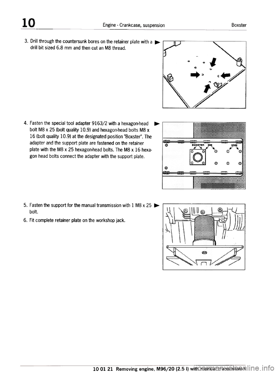 PORSCHE 986 BOXSTER 1997  Workshop Manual 