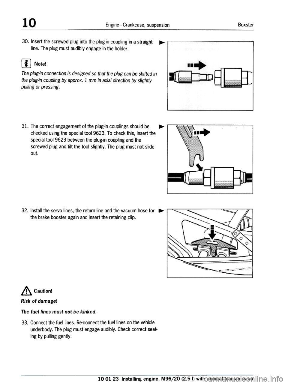 PORSCHE 986 BOXSTER 1997  Workshop Manual 