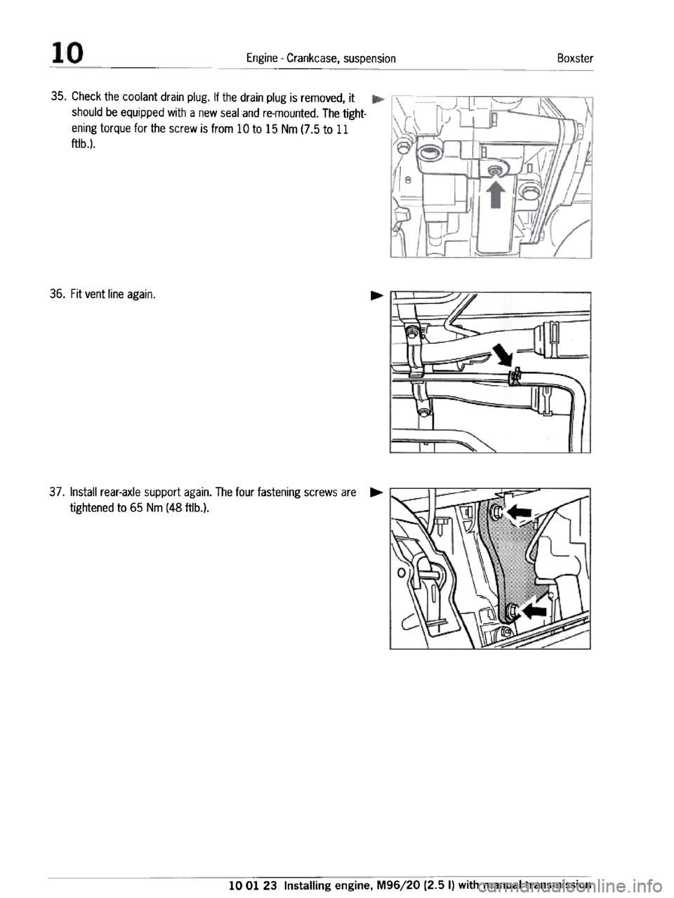 PORSCHE 986 BOXSTER 1997  Workshop Manual 