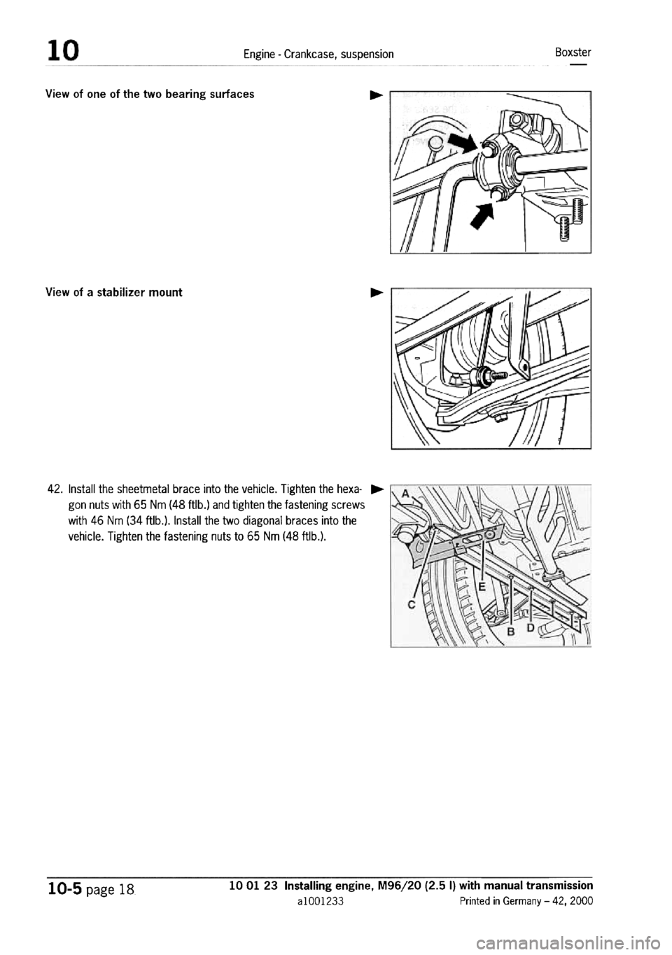 PORSCHE 986 BOXSTER 1997  Workshop Manual 
