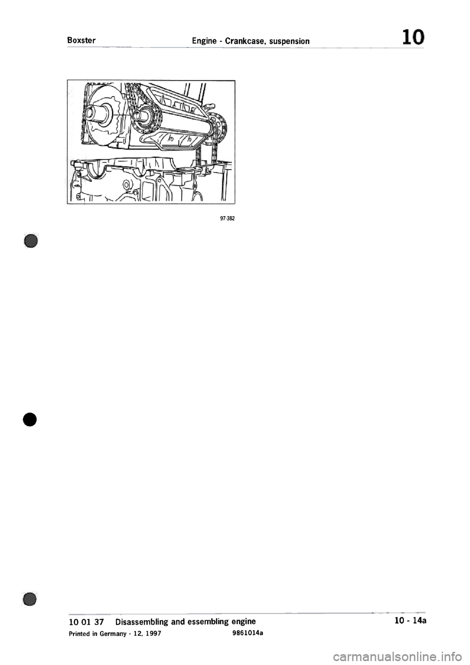 PORSCHE 986 BOXSTER 1997  Workshop Manual 