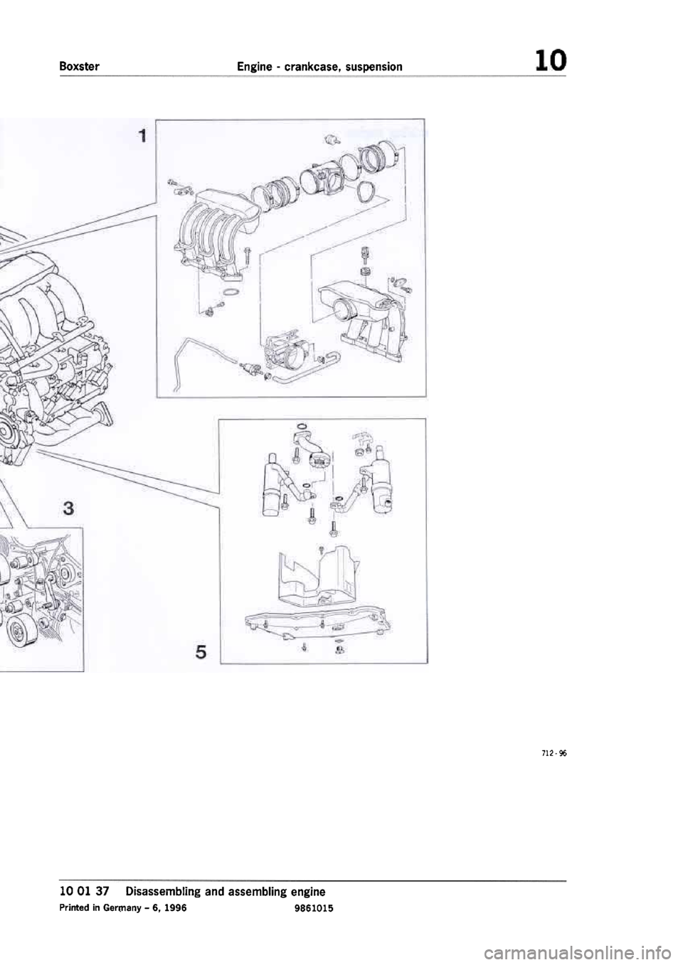 PORSCHE 986 BOXSTER 1997  Workshop Manual 