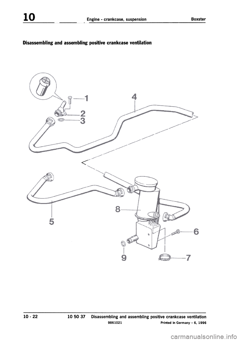 PORSCHE 986 BOXSTER 1997  Workshop Manual 