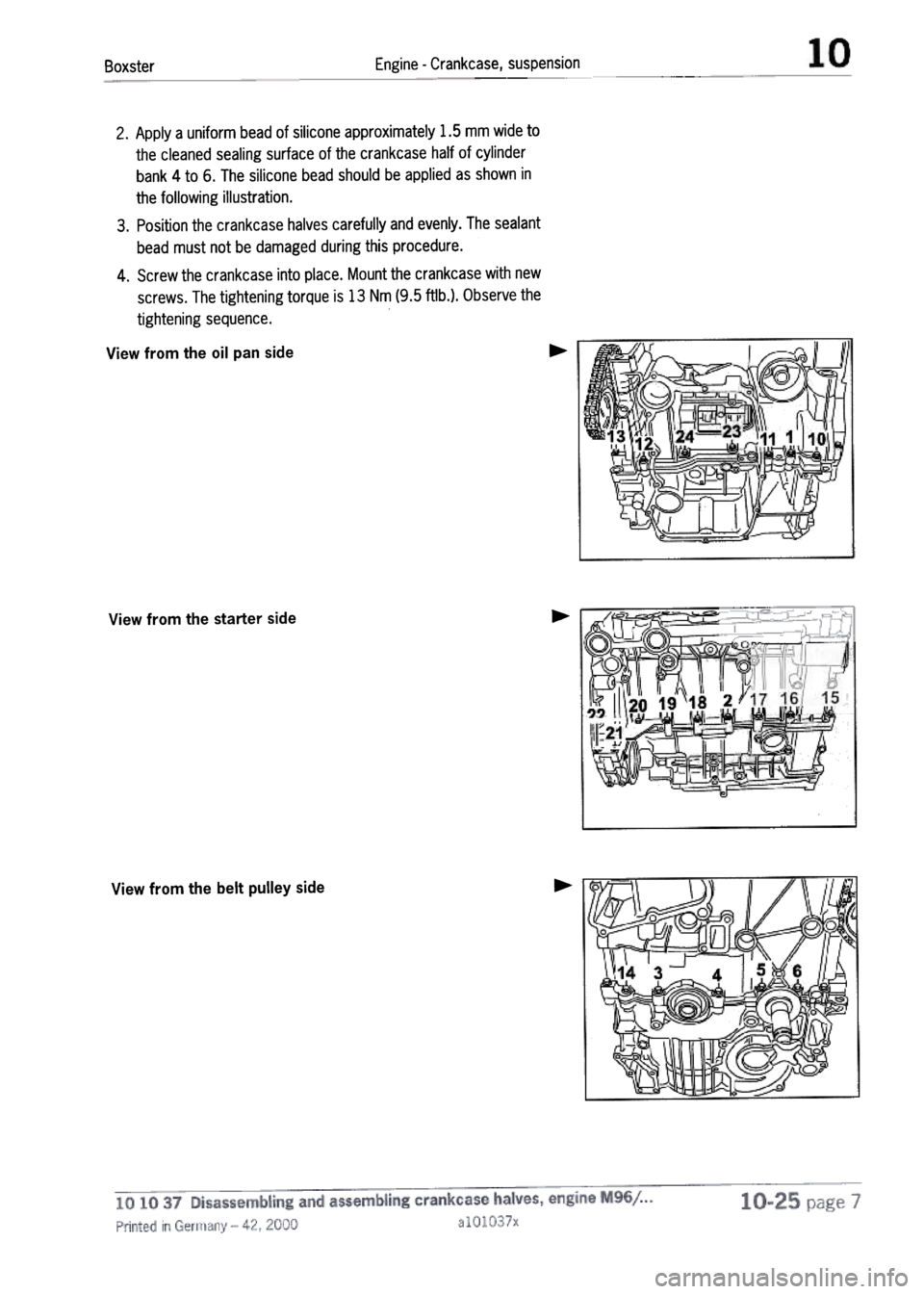 PORSCHE 986 BOXSTER 1997  Workshop Manual 