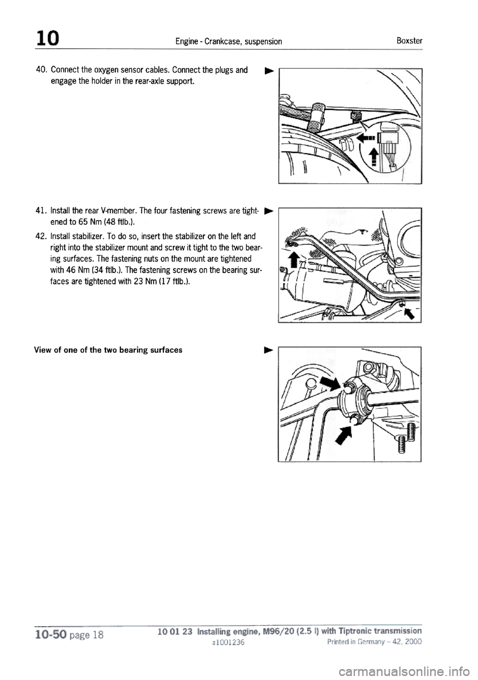 PORSCHE 986 BOXSTER 1997  Workshop Manual 