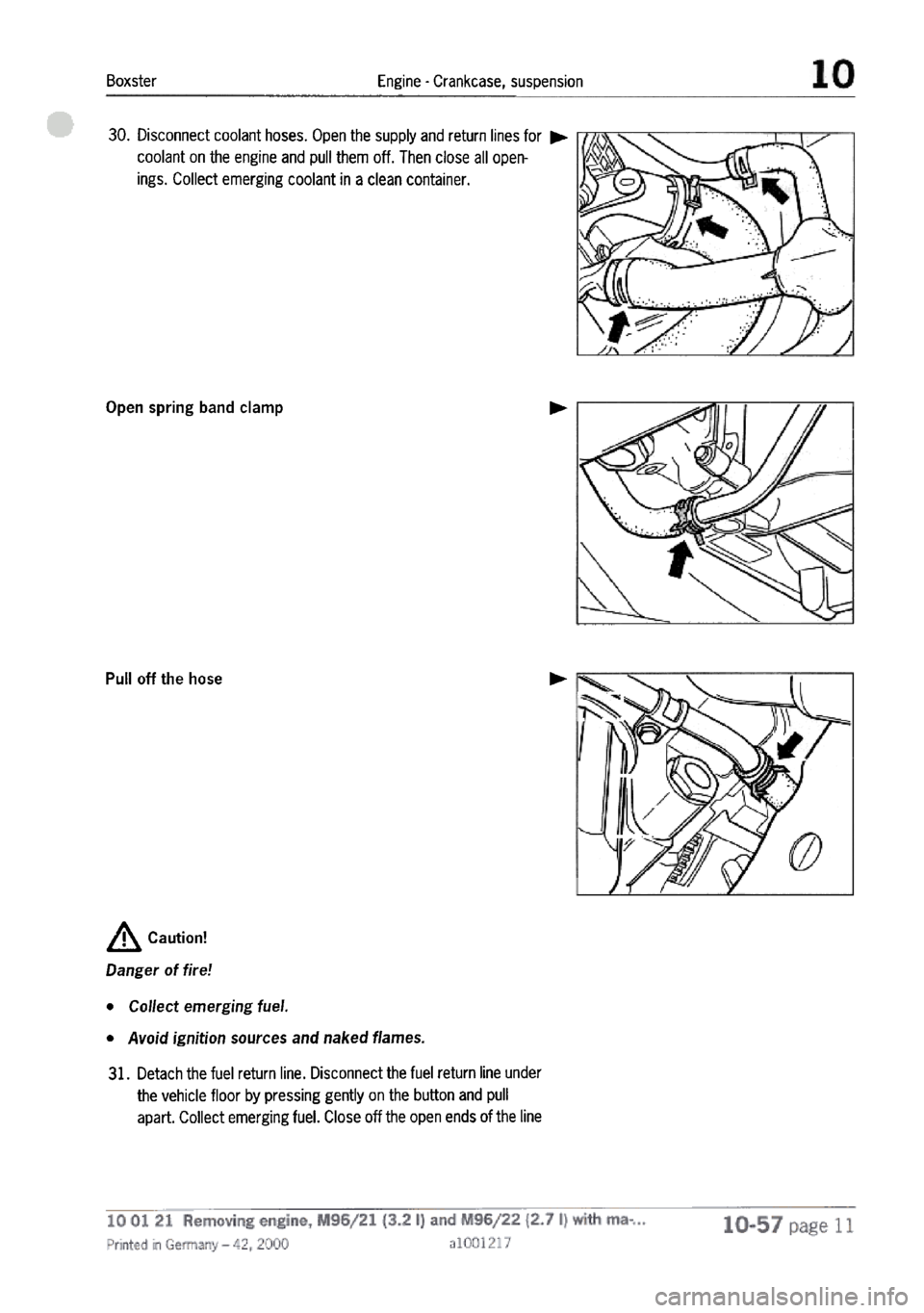 PORSCHE 986 BOXSTER 1997  Workshop Manual 