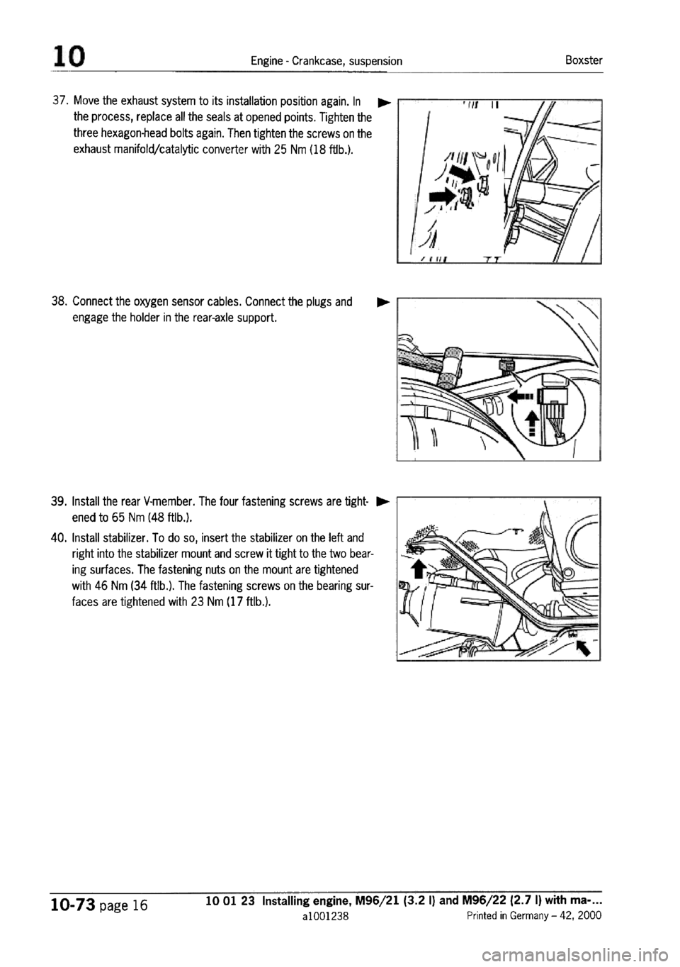 PORSCHE 986 BOXSTER 1997  Workshop Manual 