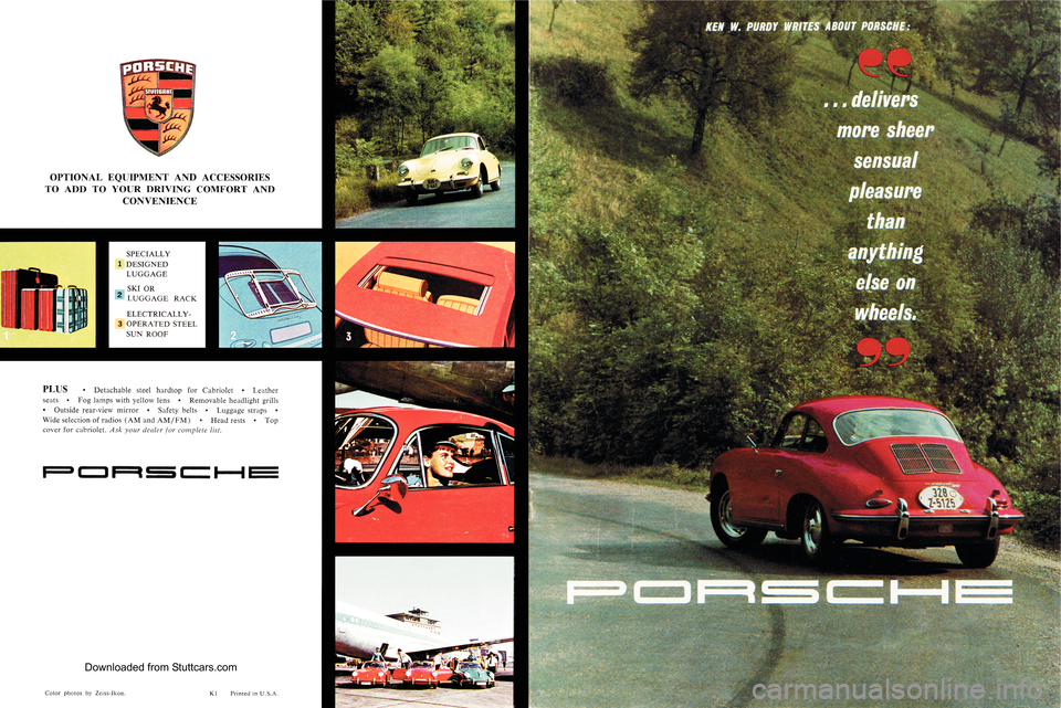 PORSCHE 356 1961 B / 1.G Owners Manual Downloaded from Stuttcars.com 