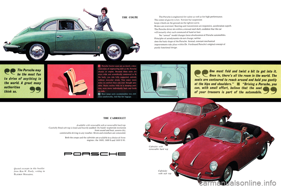 PORSCHE 356 1961 B / 1.G Owners Manual 