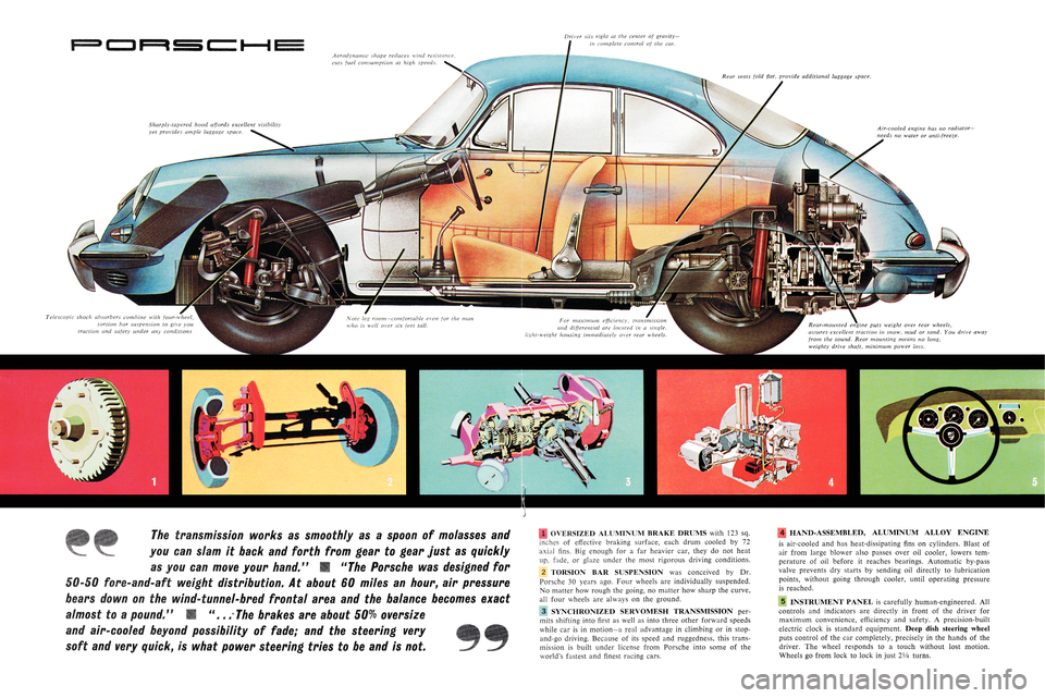 PORSCHE 356 1961 B / 1.G Owners Manual 