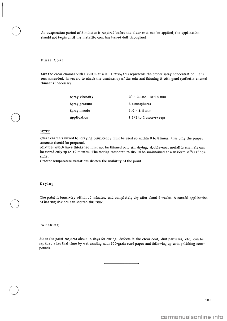 PORSCHE 911 1966 1.G Body Parts Workshop Manual 