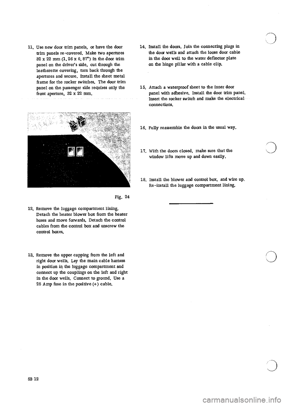 PORSCHE 911 1966 1.G Body Parts Workshop Manual 