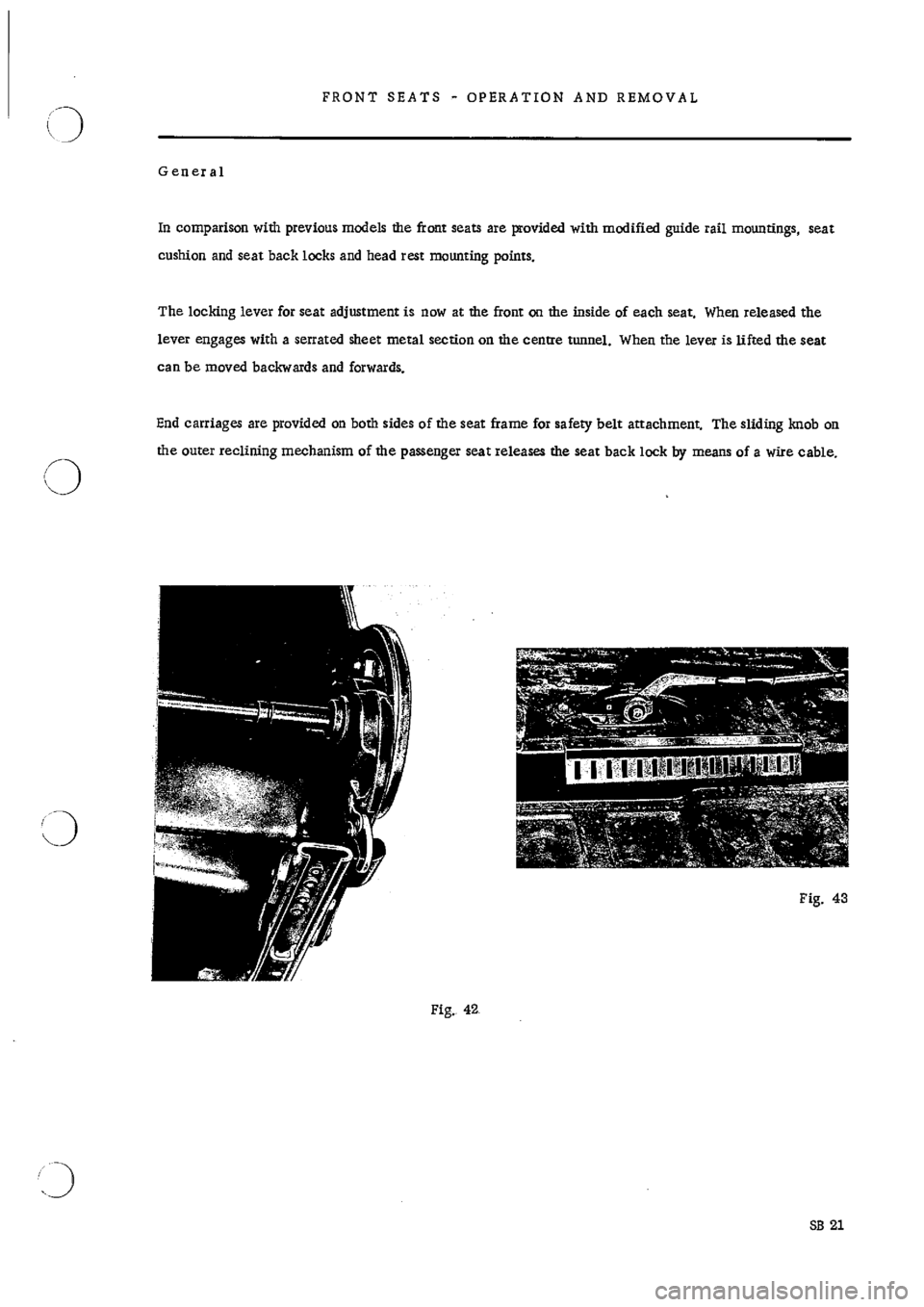 PORSCHE 911 1968 1.G Body Parts Workshop Manual 