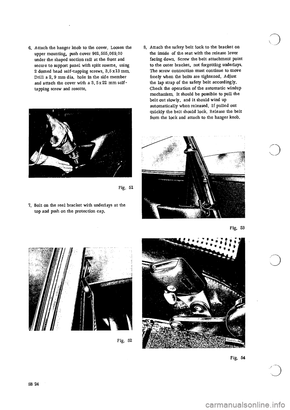 PORSCHE 911 1968 1.G Body Parts Workshop Manual 