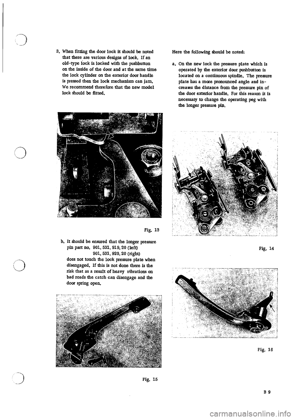 PORSCHE 911 1966 1.G Body Parts 2 Workshop Manual 