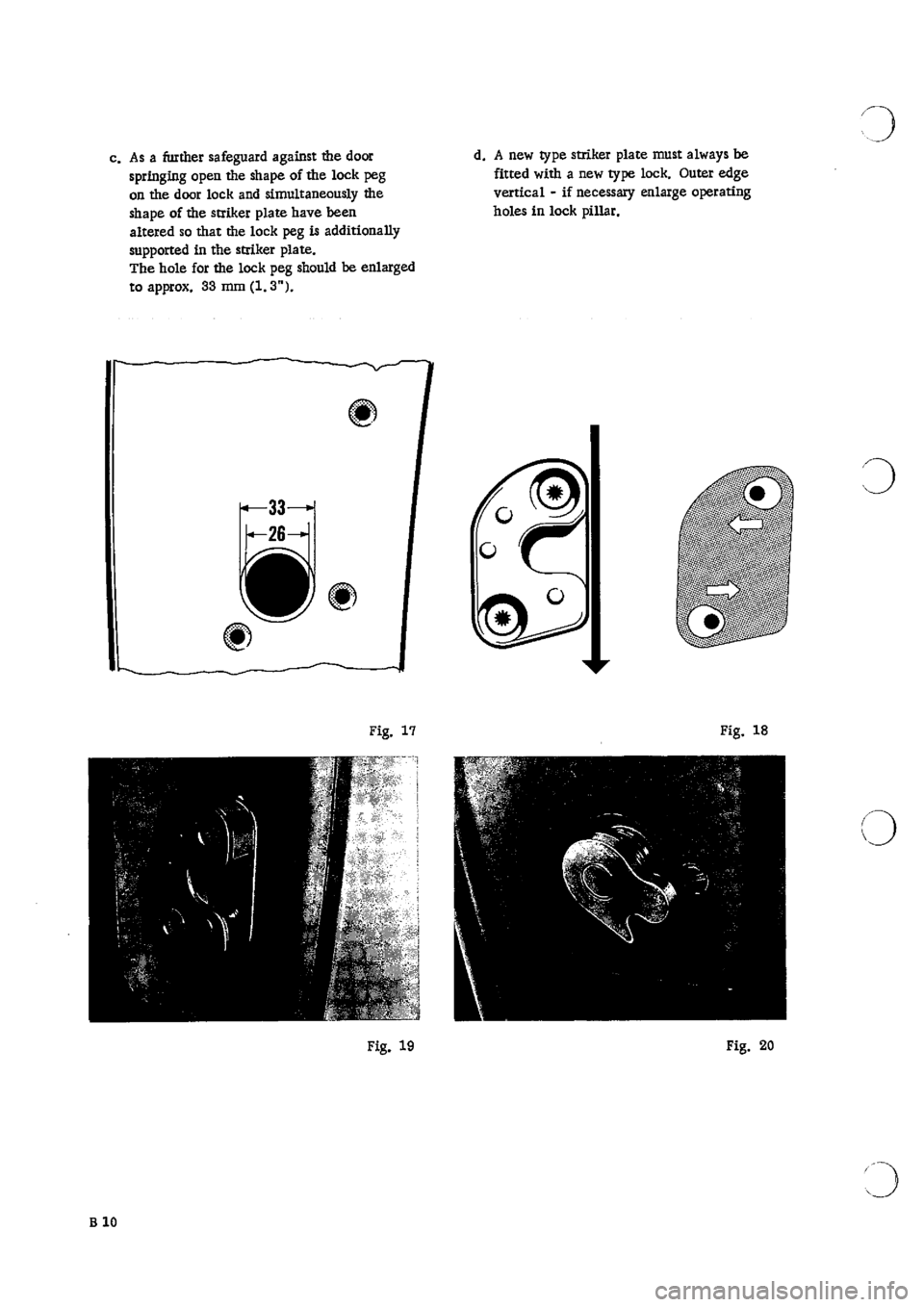 PORSCHE 911 1966 1.G Body Parts 2 Workshop Manual 