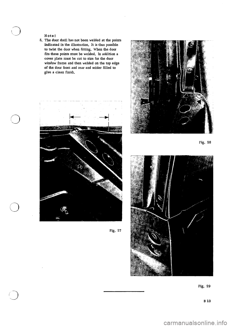 PORSCHE 911 1966 1.G Body Parts 2 Workshop Manual 