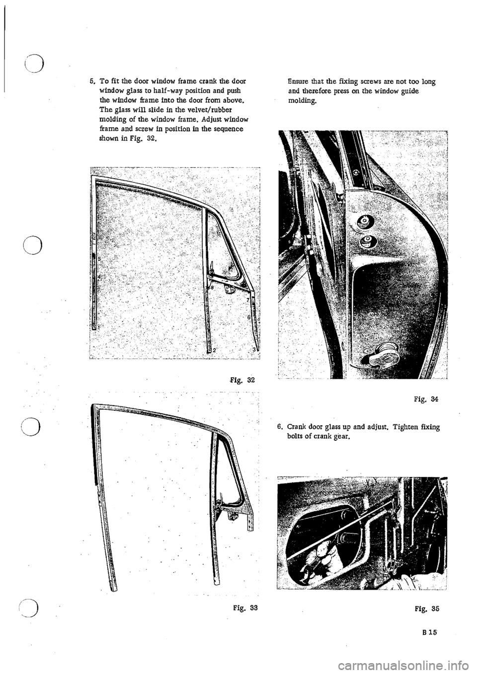 PORSCHE 911 1966 1.G Body Parts 2 Workshop Manual 