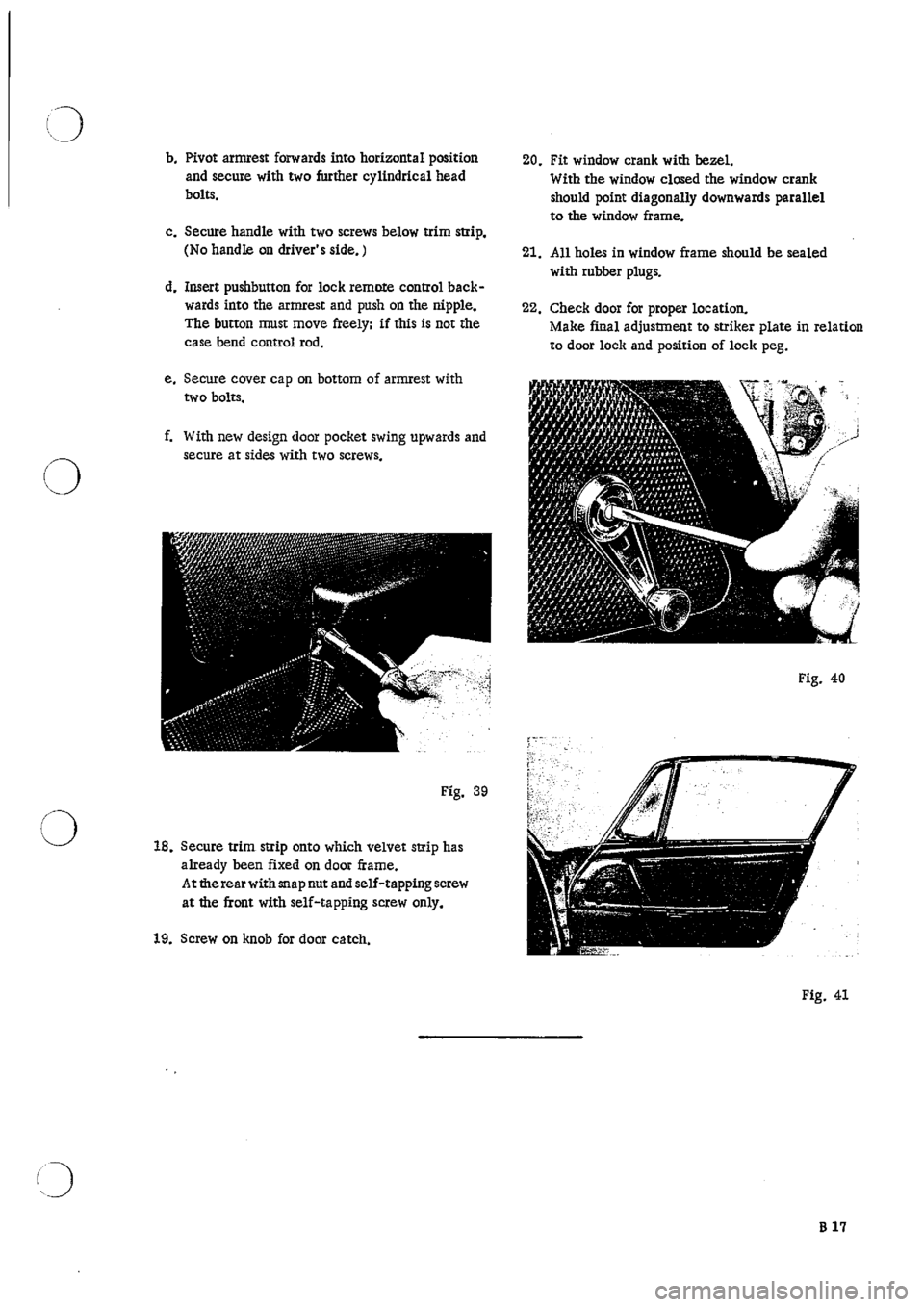 PORSCHE 911 1966 1.G Body Parts 2 Workshop Manual 