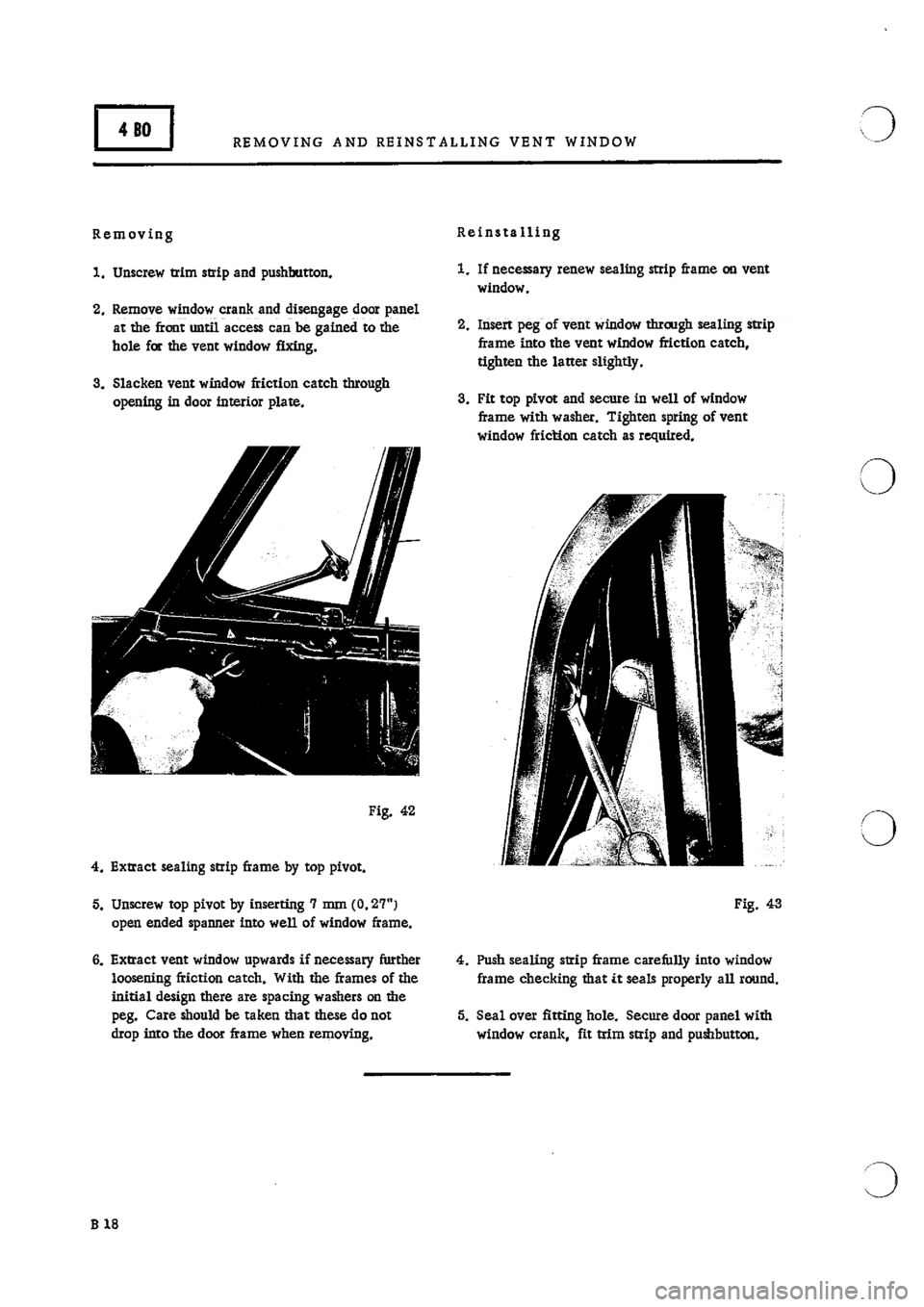 PORSCHE 911 1966 1.G Body Parts 2 Workshop Manual 