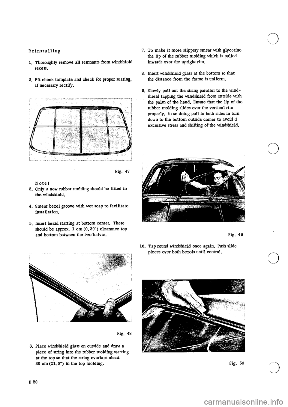 PORSCHE 911 1966 1.G Body Parts 2 Workshop Manual 