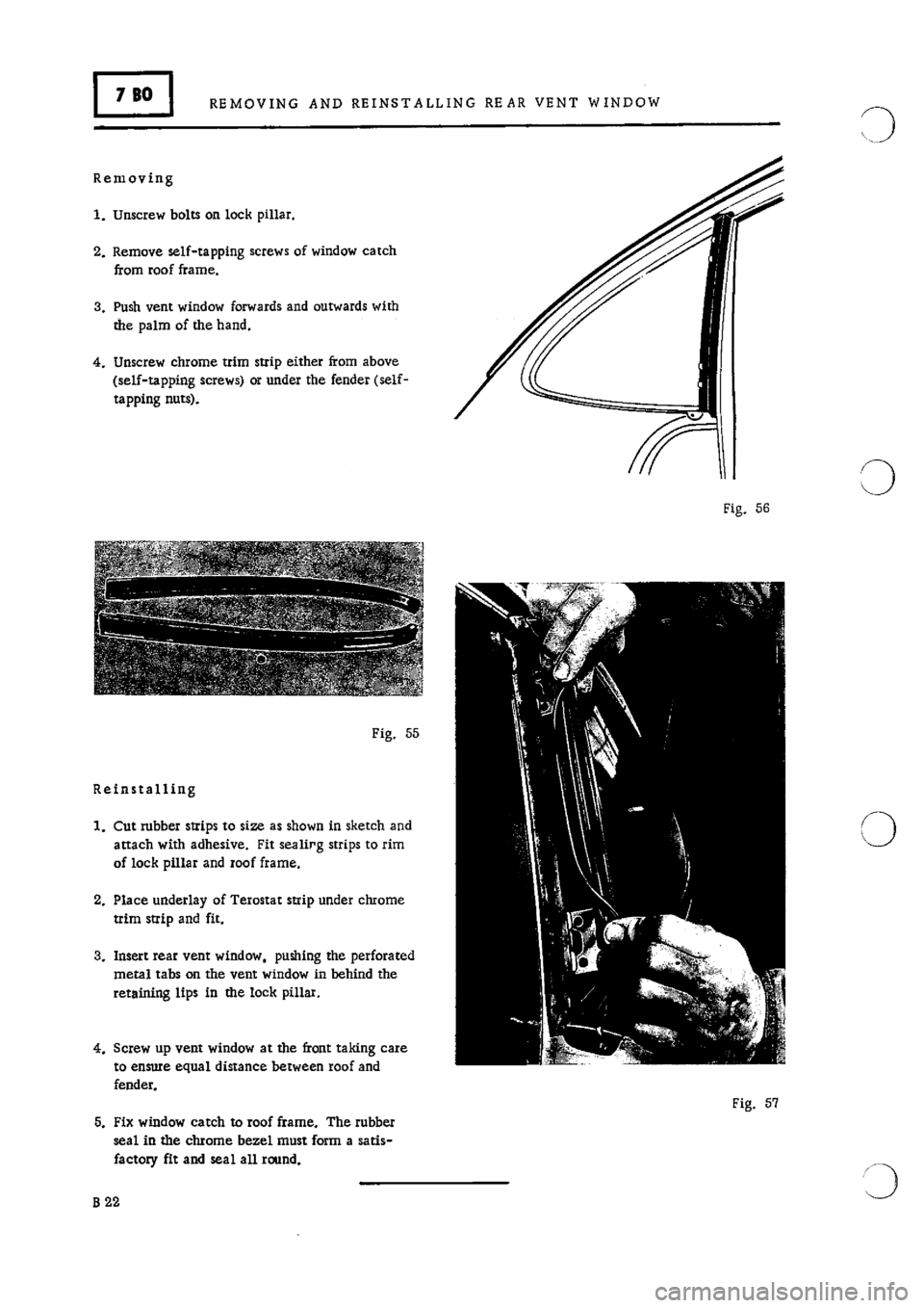 PORSCHE 911 1966 1.G Body Parts 2 Workshop Manual 