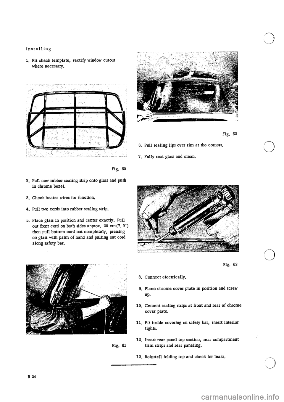 PORSCHE 911 1966 1.G Body Parts 2 Workshop Manual 
