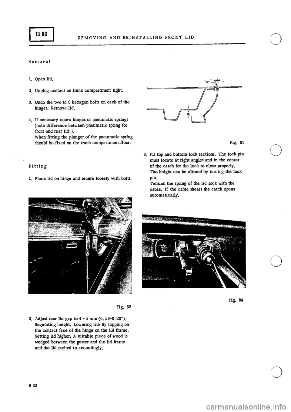 PORSCHE 911 1966 1.G Body Parts 2 Workshop Manual 