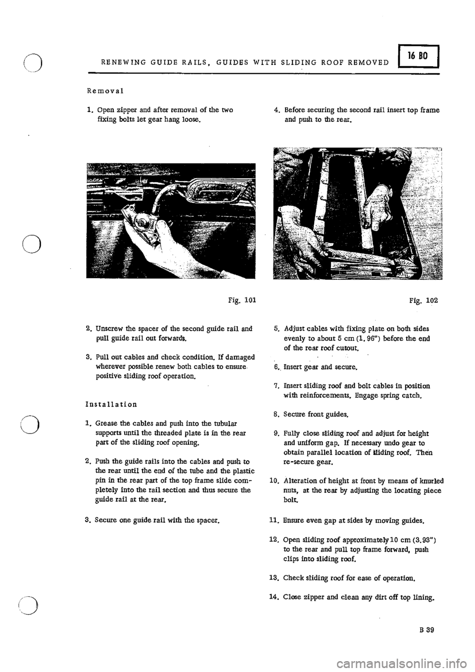 PORSCHE 911 1966 1.G Body Parts 2 Workshop Manual 
