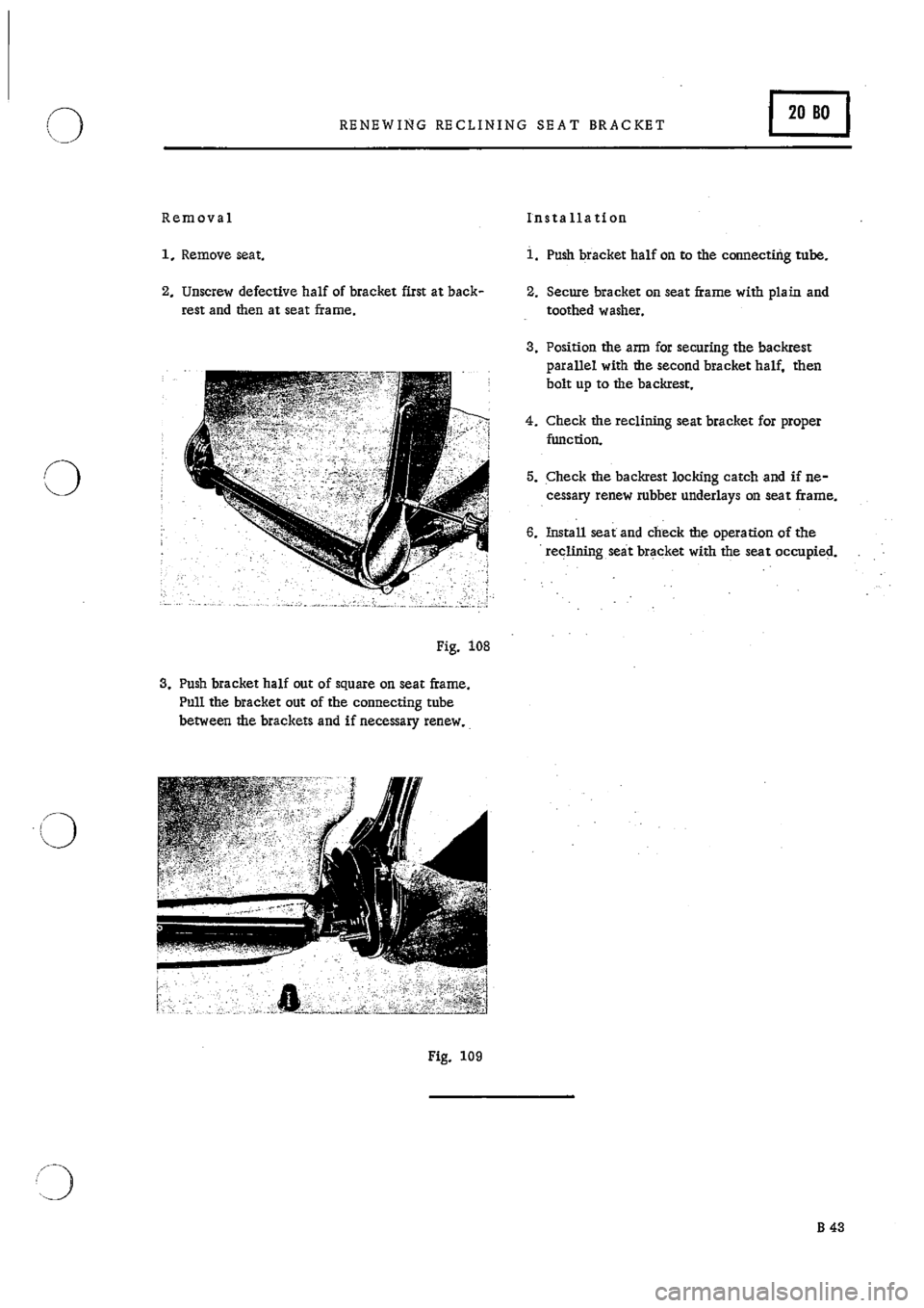 PORSCHE 911 1966 1.G Body Parts 2 Workshop Manual 