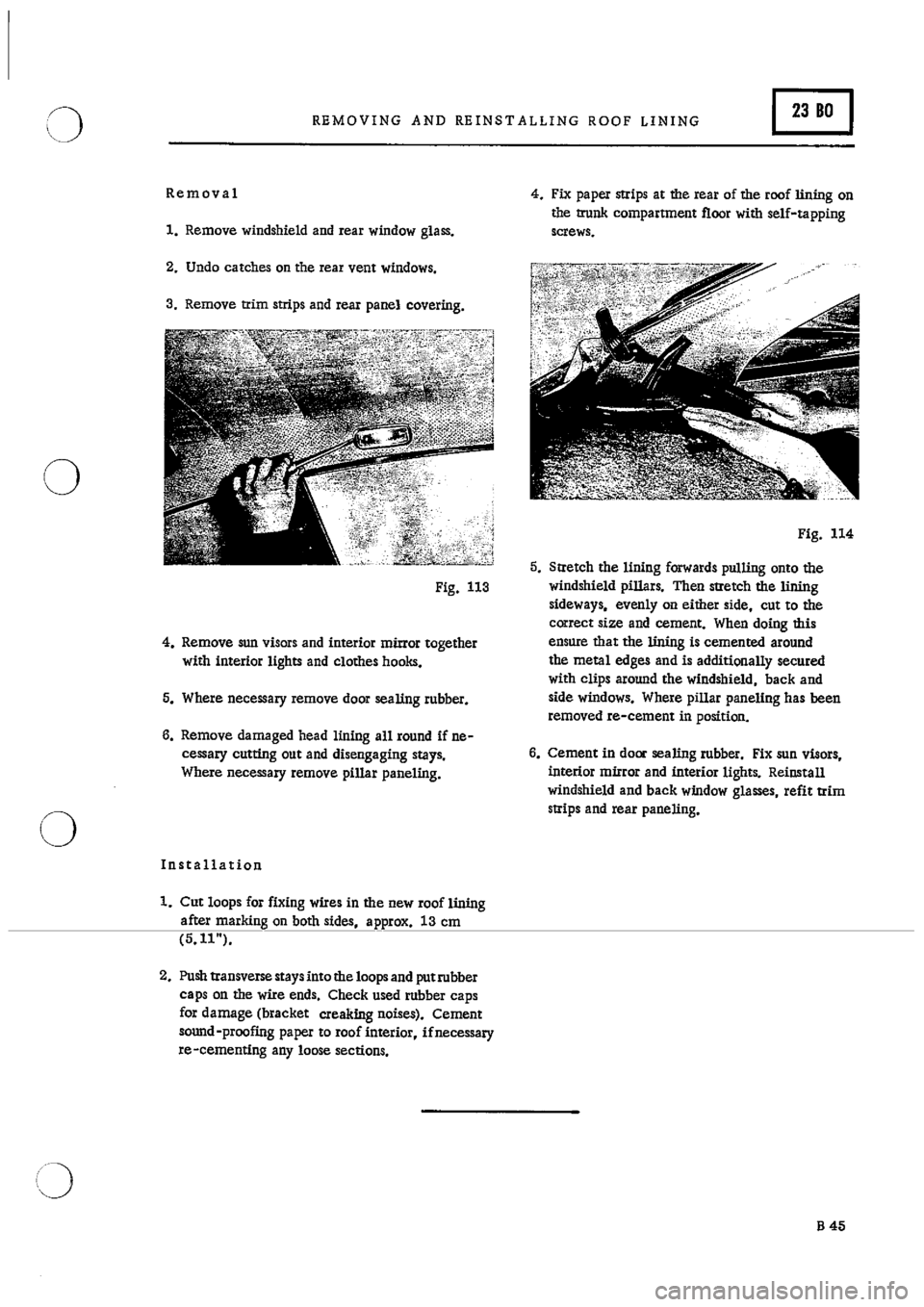 PORSCHE 911 1966 1.G Body Parts 2 Workshop Manual 