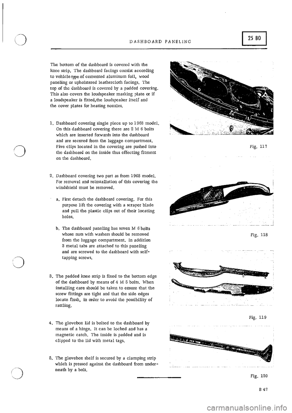 PORSCHE 911 1966 1.G Body Parts 2 Workshop Manual 