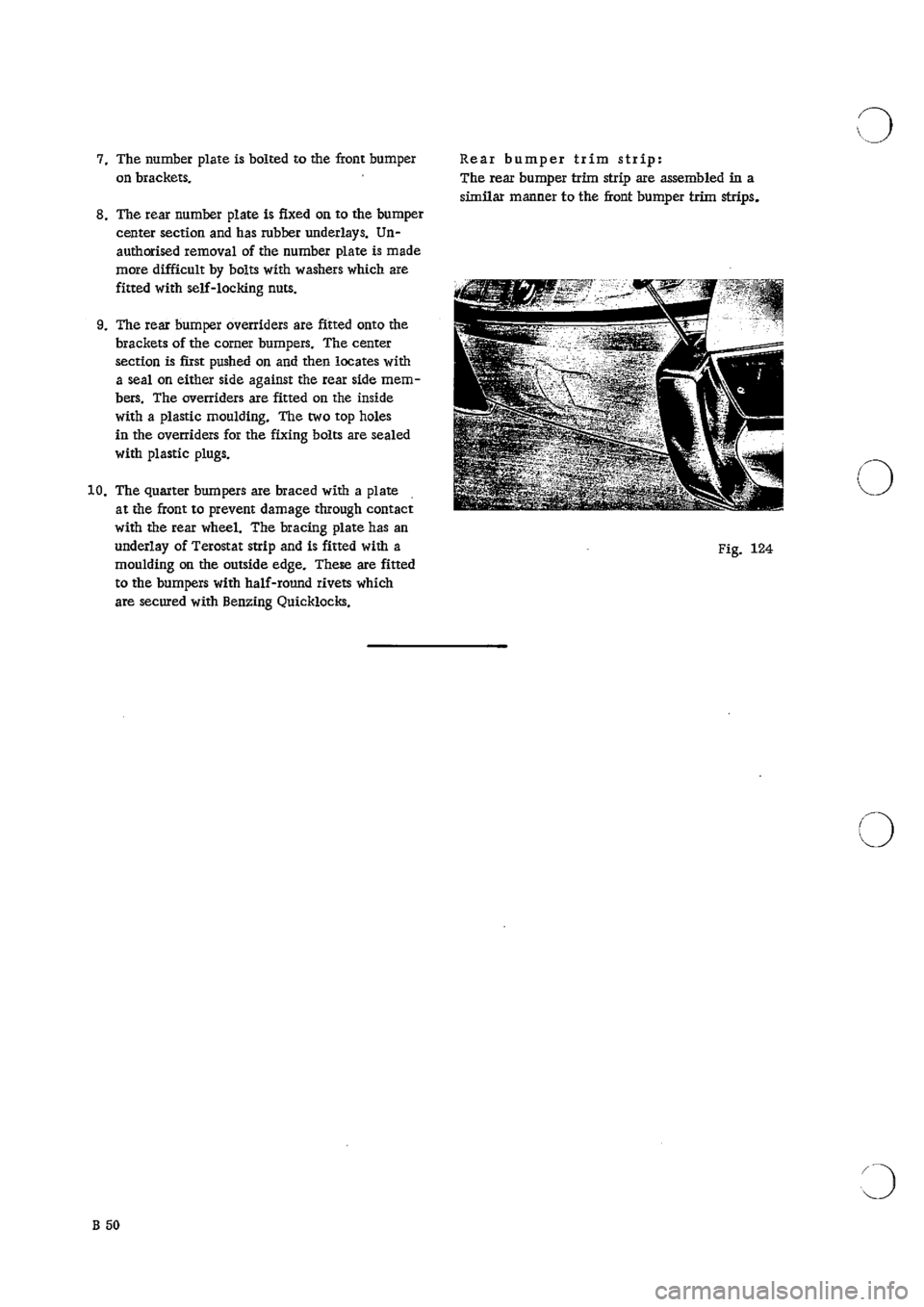 PORSCHE 911 1966 1.G Body Parts 2 Workshop Manual 