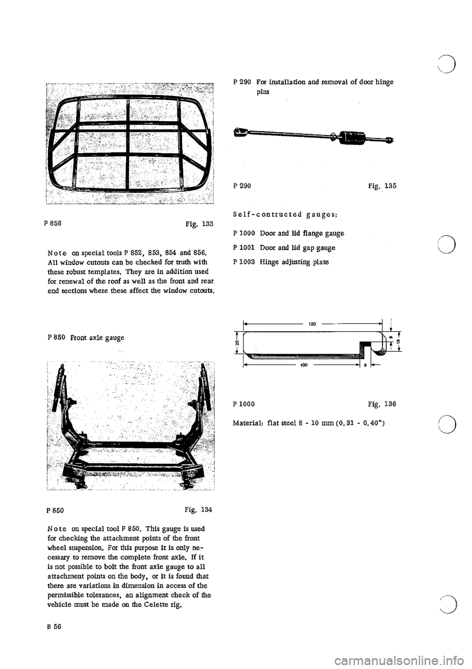 PORSCHE 911 1966 1.G Body Parts 2 Workshop Manual 