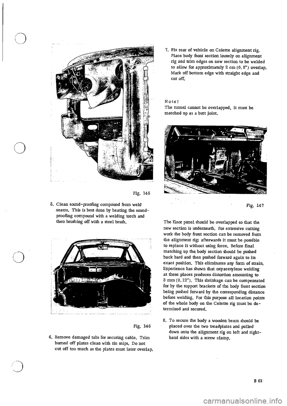 PORSCHE 911 1966 1.G Body Parts 2 Workshop Manual 