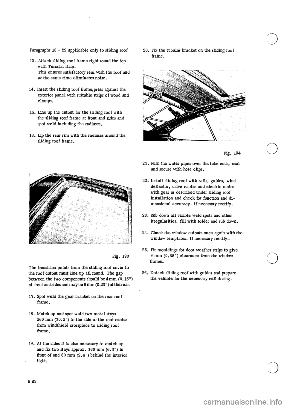 PORSCHE 911 1966 1.G Body Parts 2 Workshop Manual 