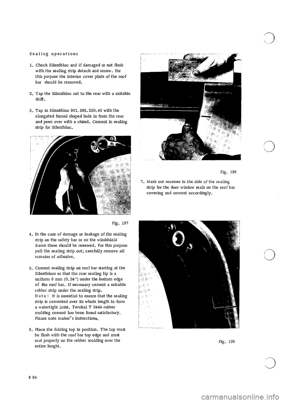 PORSCHE 911 1966 1.G Body Parts 2 Workshop Manual 