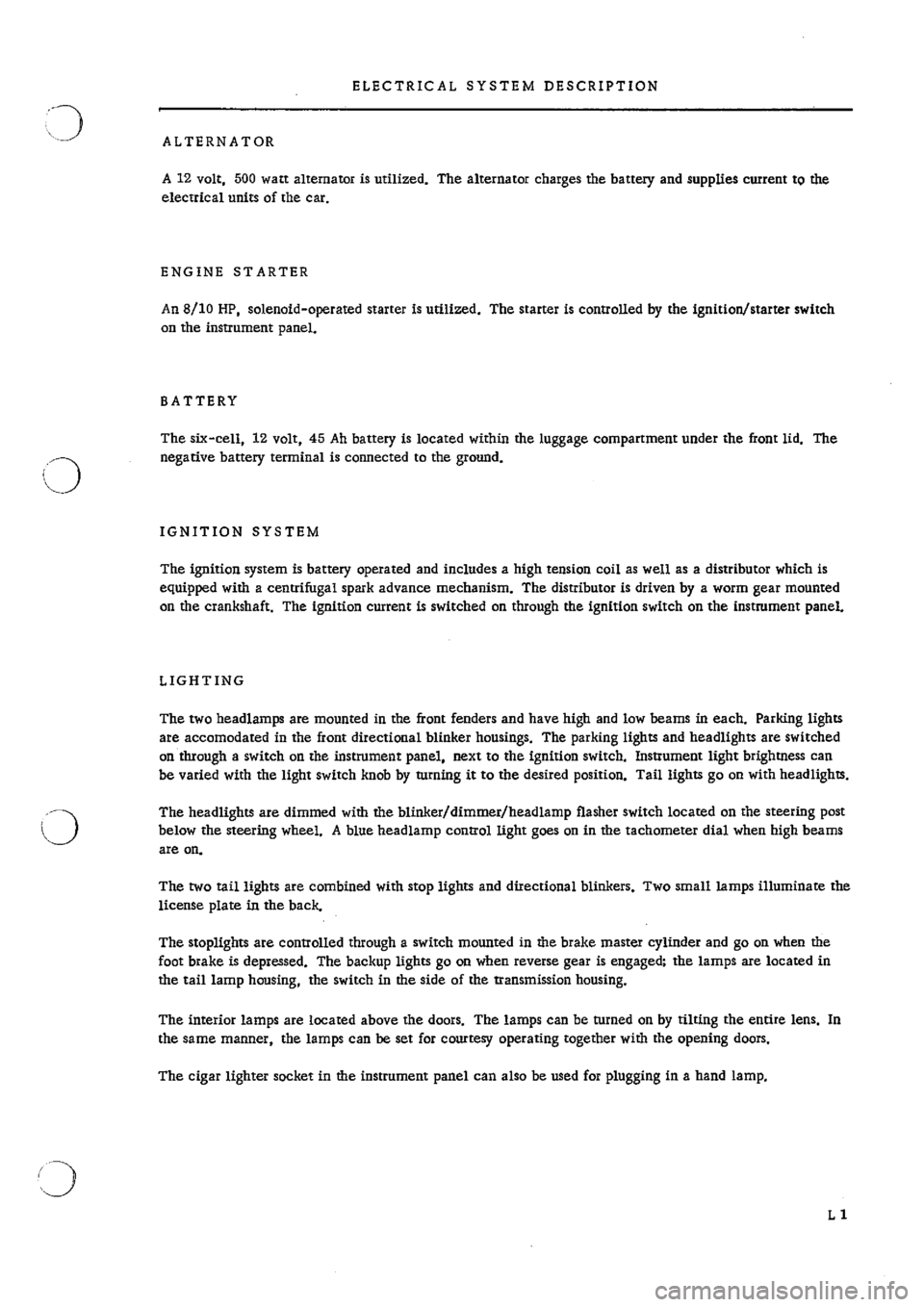 PORSCHE 911 1968 1.G Electrical Workshop Manual 