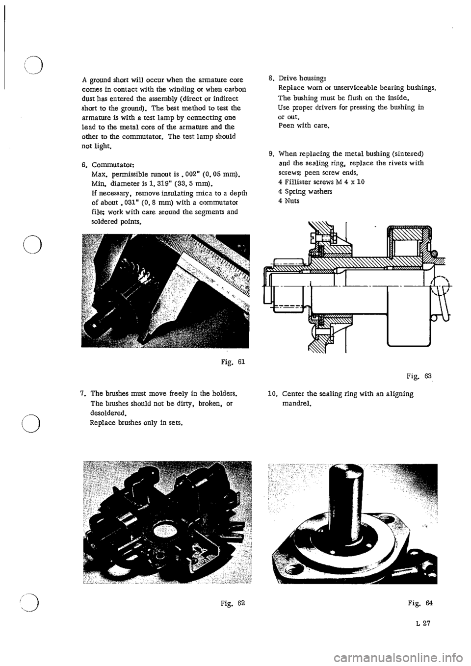 PORSCHE 911 1968 1.G Electrical Workshop Manual 