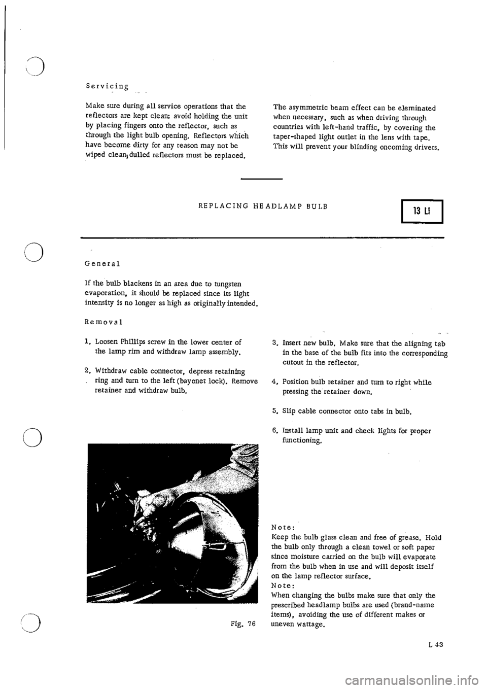 PORSCHE 911 1968 1.G Electrical Workshop Manual 