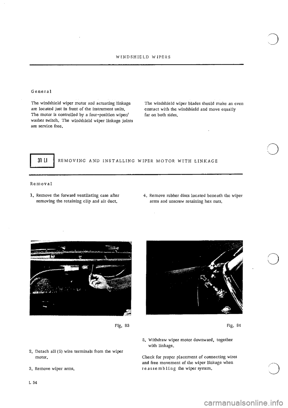 PORSCHE 911 1968 1.G Electrical Workshop Manual 