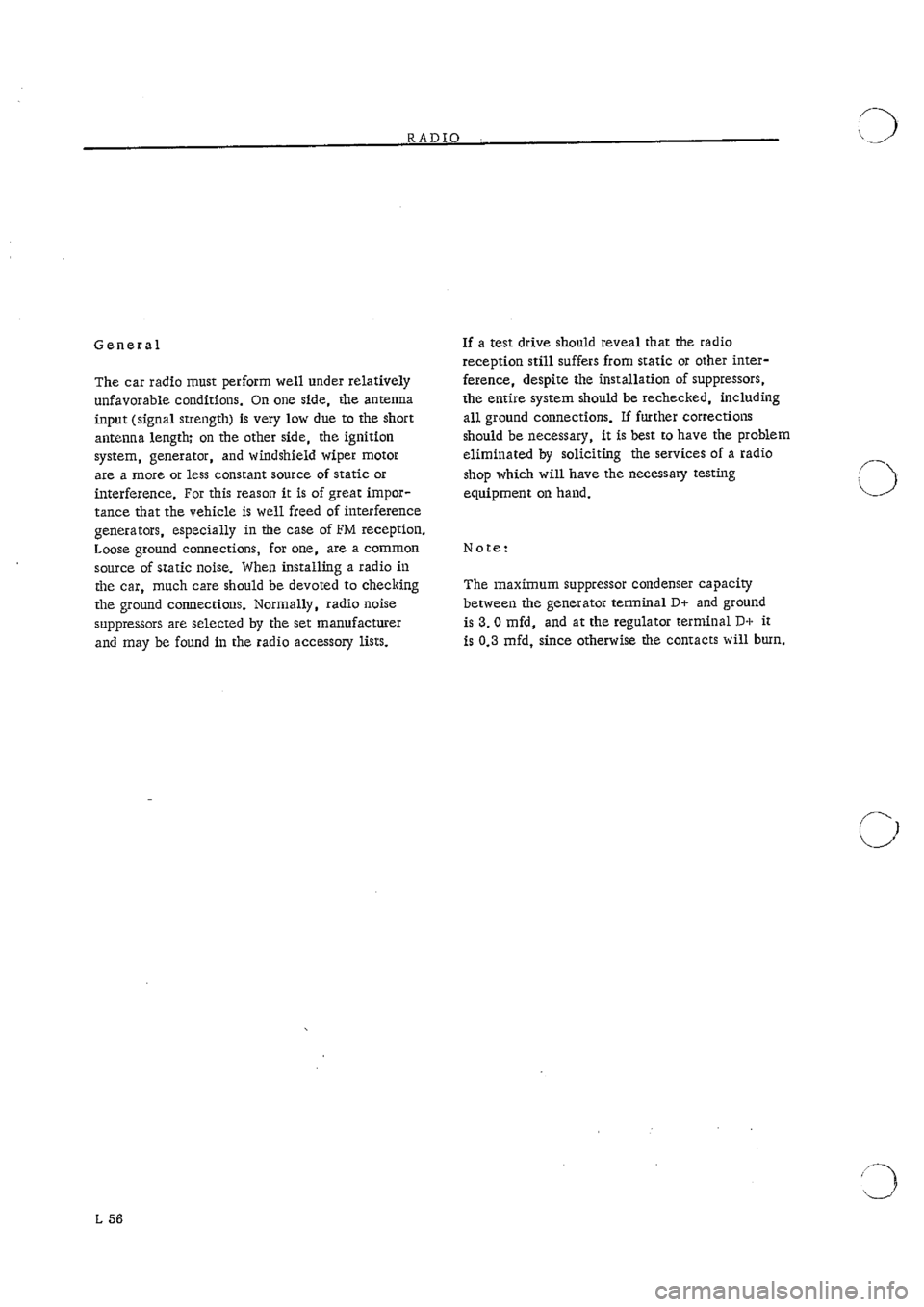 PORSCHE 911 1968 1.G Electrical Workshop Manual 